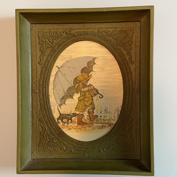 Two Vintage Holly Hobbie Framed Prints from 1971 - Picture 2 of 7